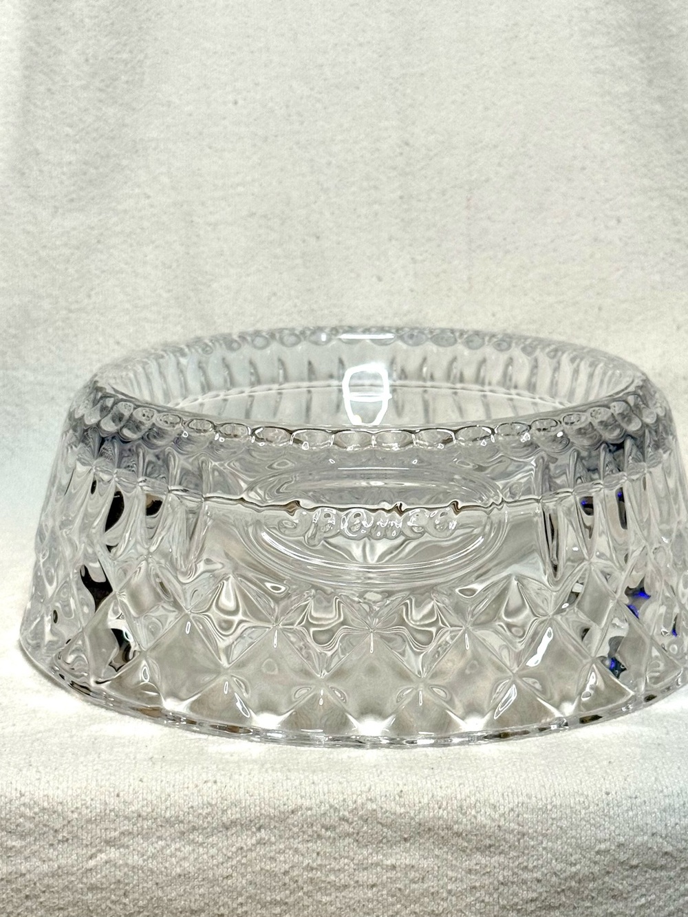 Spoiled Clear Crystal Faceted Pet Bowl - Picture 3 of 8